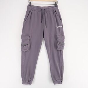 YoungLA 240 Cloud Rambo Joggers Mens M Gray Cargo Sweatpants Drawstring